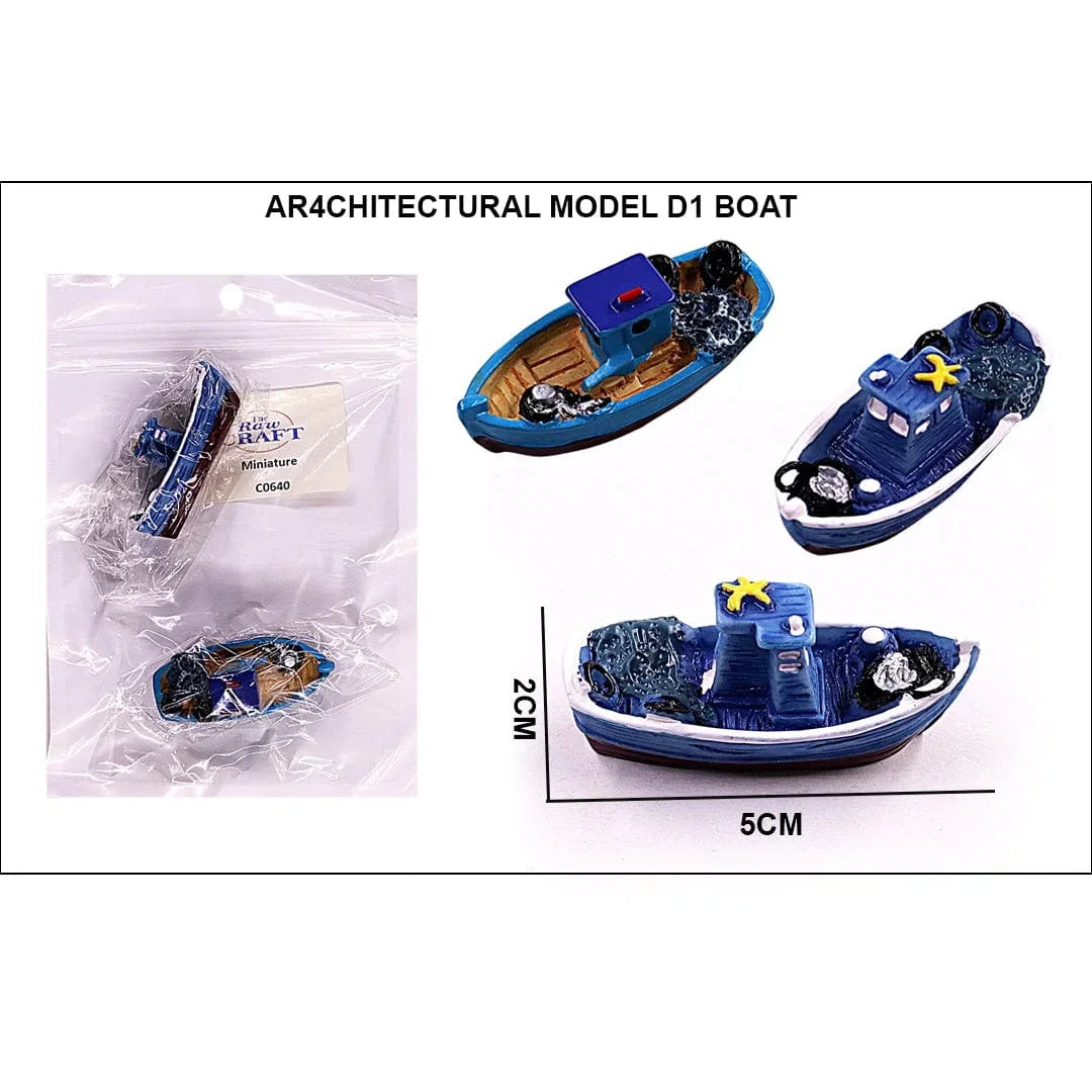 Ravrai Craft - Mumbai Branch Architecture miniature products Architectural model D1 boat 2 pcs
