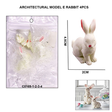 Architectural Model E Rabbit 4Pcs 18533 C0169