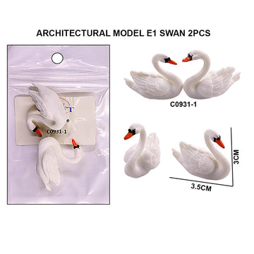 Architectural model e1 swan 2 pcs