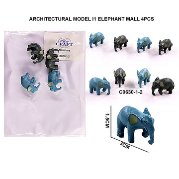 Architectural model I1 elephant mall 4 pcs