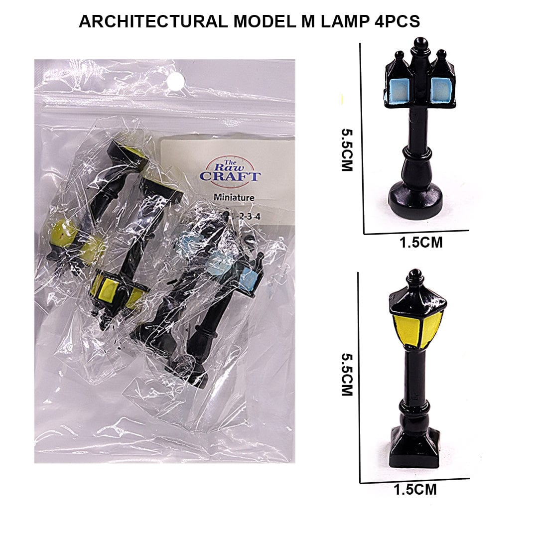 Ravrai Craft - Mumbai Branch Architecture miniature products ARCHITECTURAL MODEL M LAMP 4PCS 18318 C0698