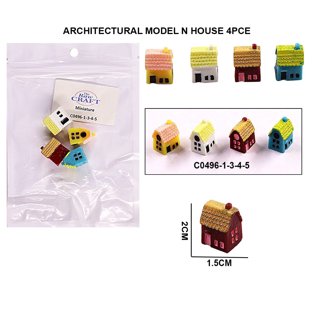 Ravrai Craft - Mumbai Branch Architecture miniature products ARCHITECTURAL MODEL N HOUSE 4PCS