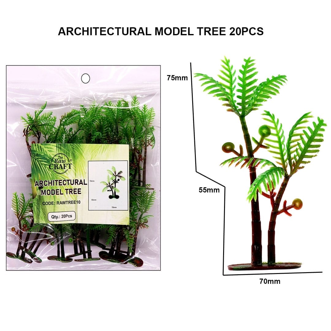 Ravrai Craft - Mumbai Branch Architecture miniature products Architectural Model Tree Miniature 20Pcs