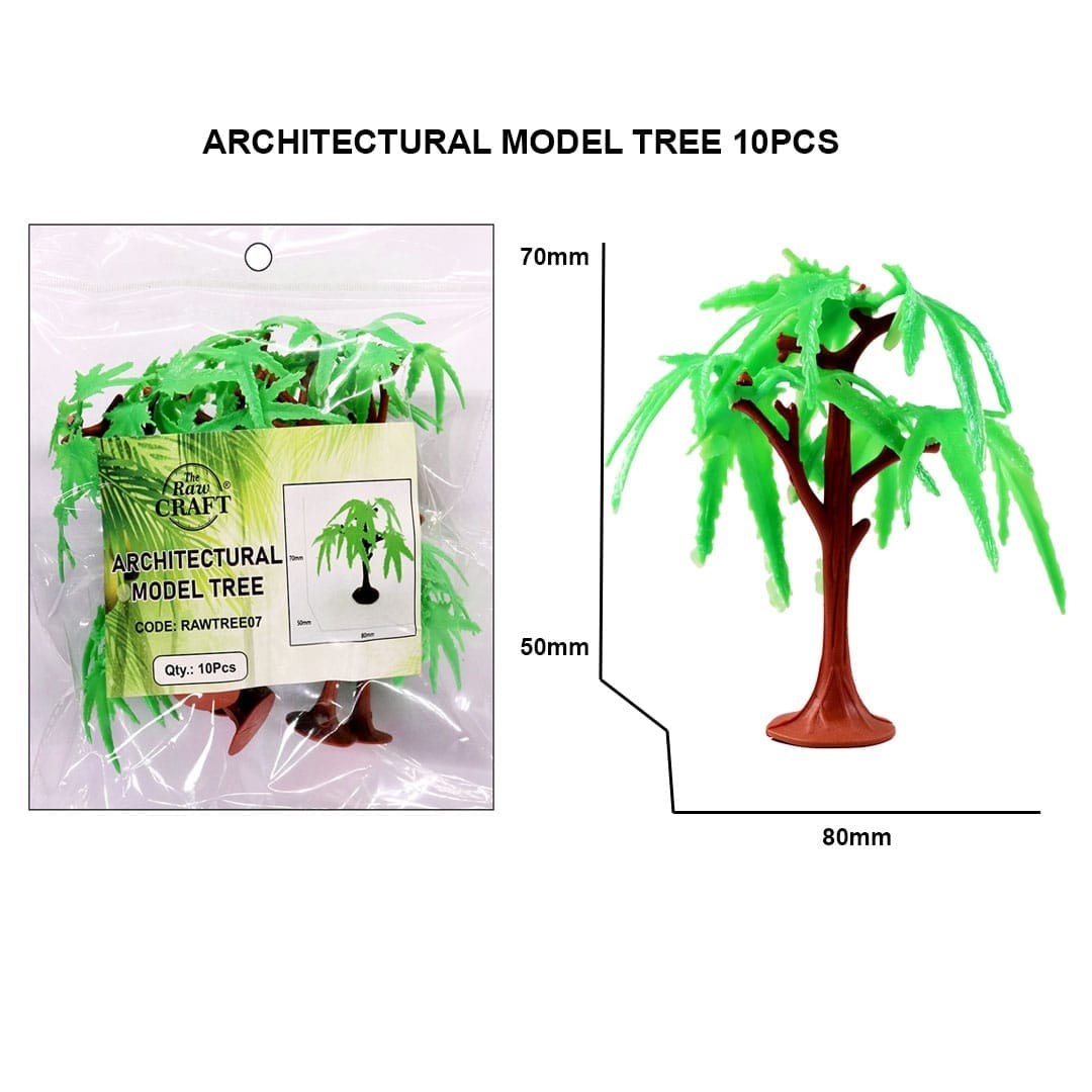 Ravrai Craft - Mumbai Branch Architecture miniature products Architectural Model Trees 10Pcs