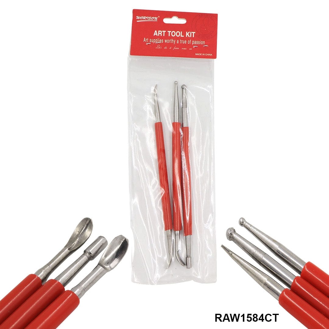 Ravrai Craft - Mumbai Branch art and craft Ceramic Tool | Metal | 3Pcs