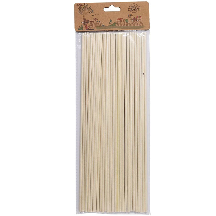 wooden stick 30CMX6MM round plain 10pcs