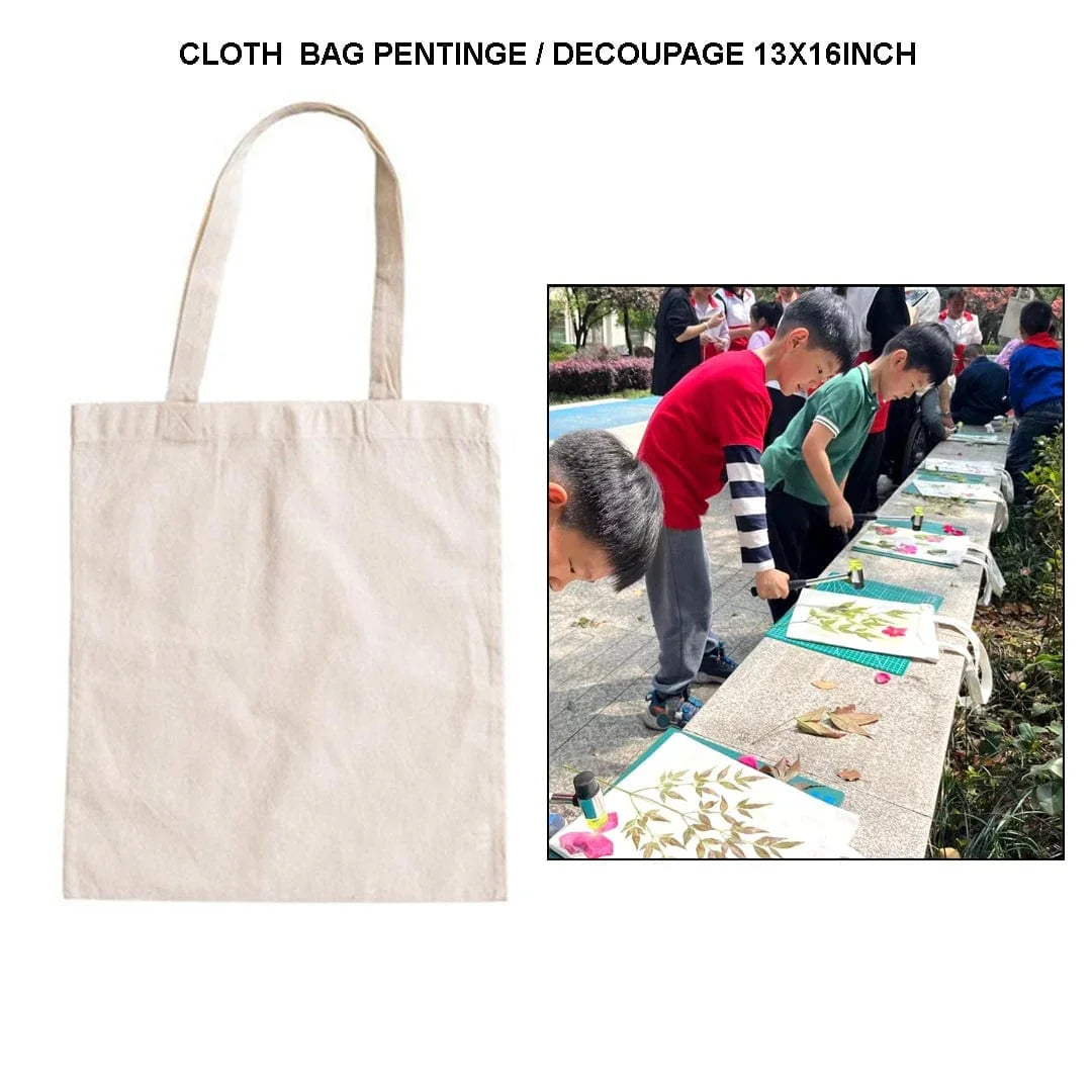 Ravrai Craft - Mumbai Branch Arts & Crafts Cloth Bag | 13*16 inch