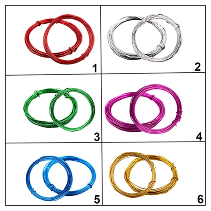 Craft Round Wire  10Gm (Pack of 1 Assorted Color)