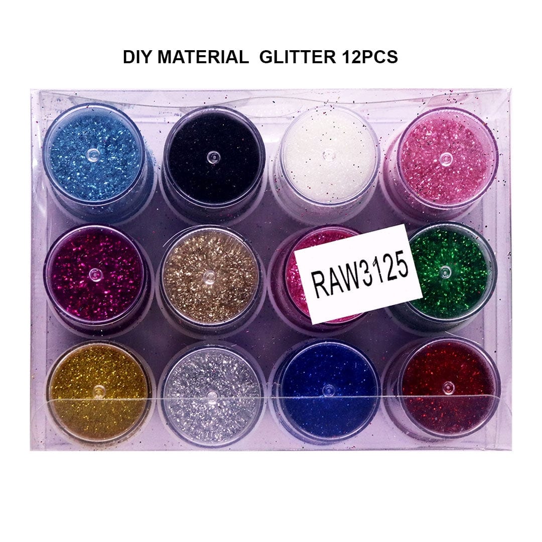 Ravrai Craft - Mumbai Branch Arts & Crafts Diy Neon Material Glitter 12Pcs