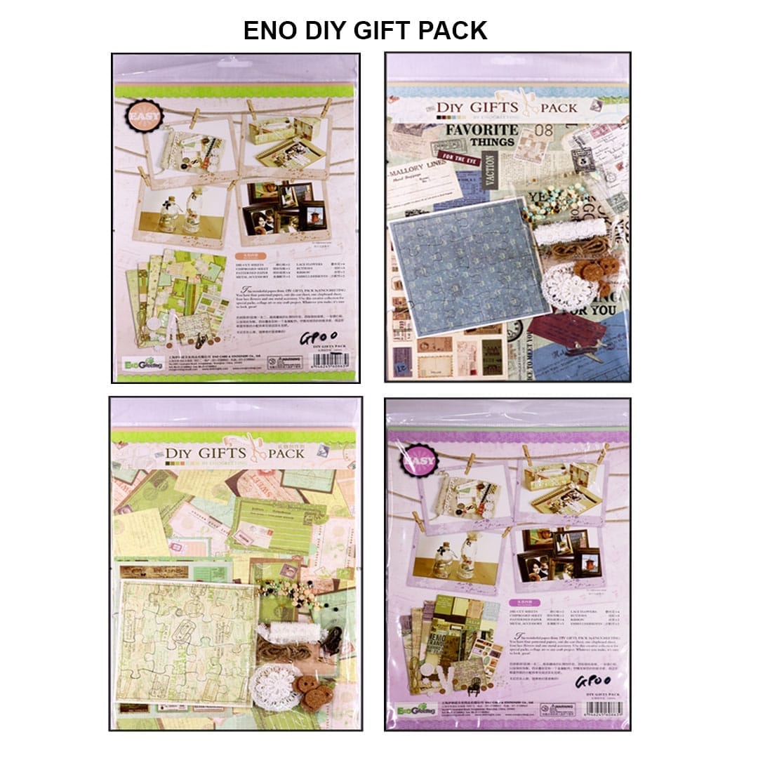 Eno Greeting Retro Complete Scrapbook Kit Gift Set,creative