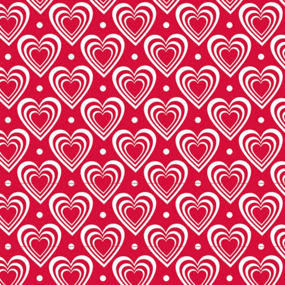 Ravrai Craft - Mumbai Branch Arts & Crafts Heart Decoupage Tissue Collection Ambiente- 20Pcs, 33 * 33cm