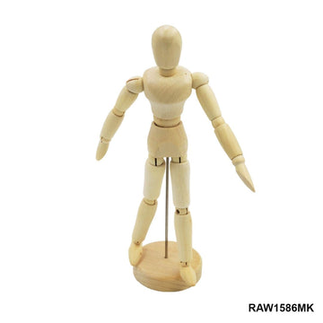 Wooden Manikin Doll for Artists - 12 Inch