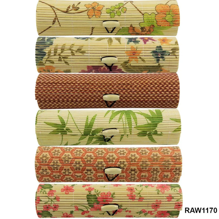 Long Bamboo Jewellery Box (round)