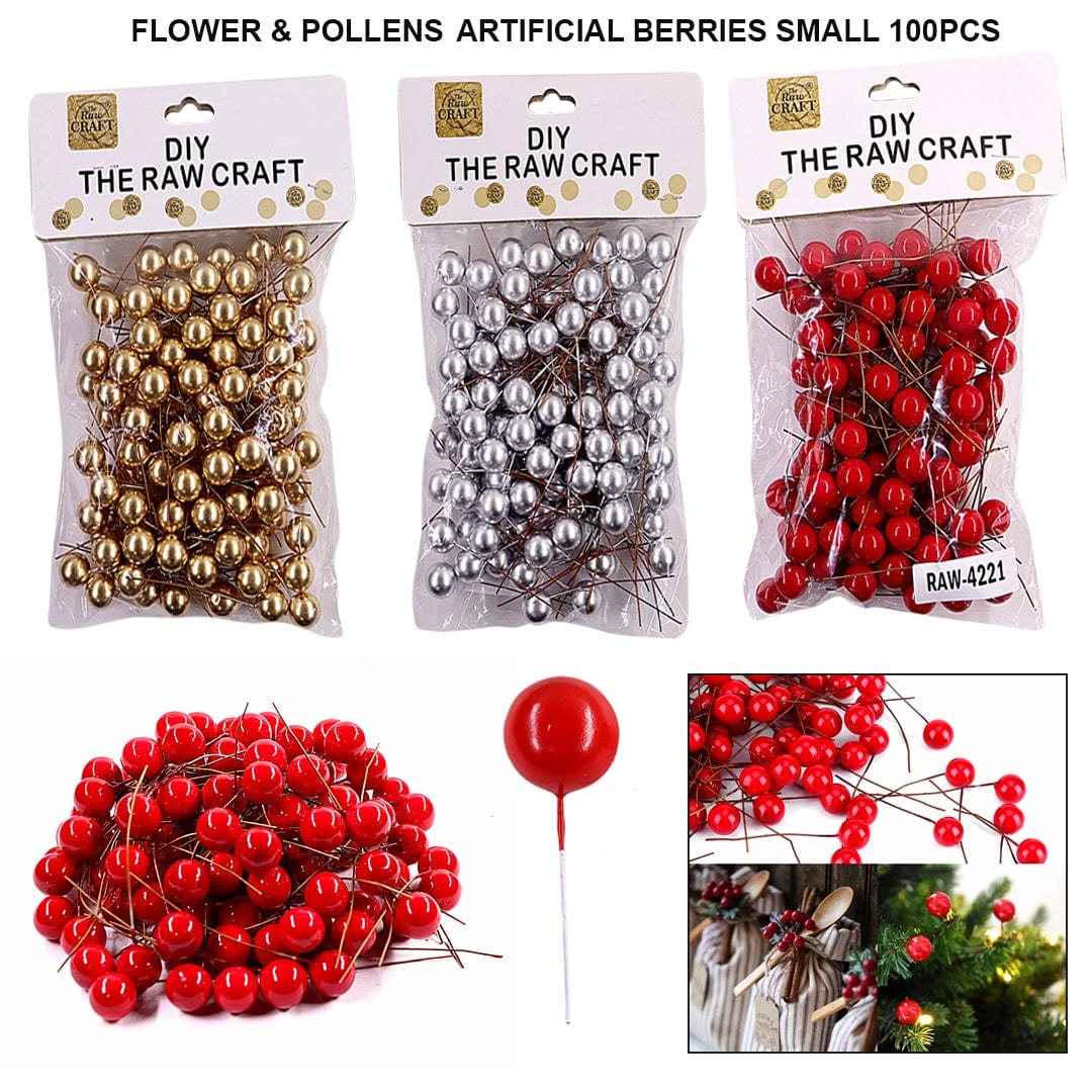 Ravrai Craft - Mumbai Branch Berries ARTIFICIAL BERRIES SMALL 100PCS RAW4221