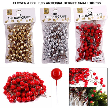 Ravrai Craft - Mumbai Branch Berries ARTIFICIAL BERRIES SMALL 100PCS RAW4221