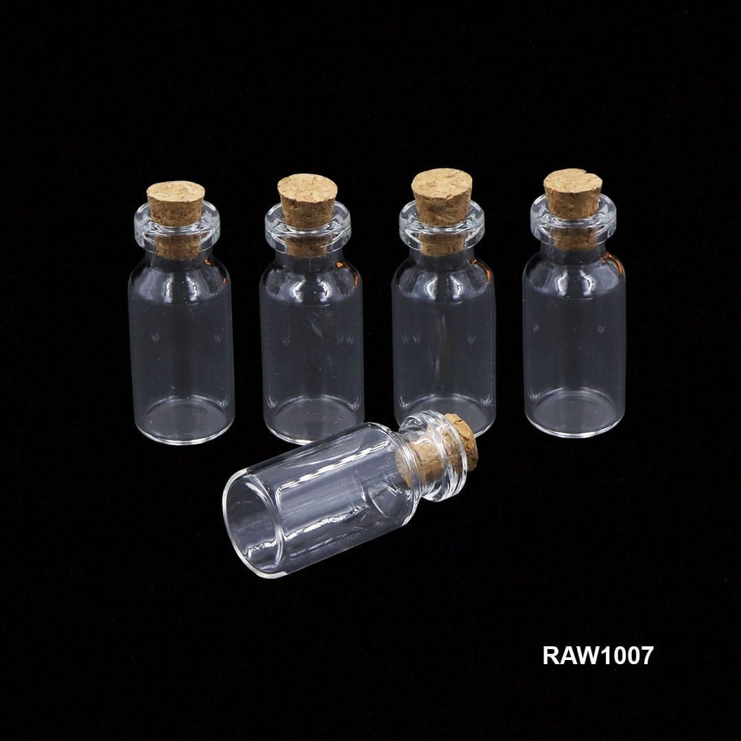 Ravrai Craft - Mumbai Branch bottle DIY Glass Message Bottle Set 5Pcs : Unleash Your Creativity and Spread Messages of Love