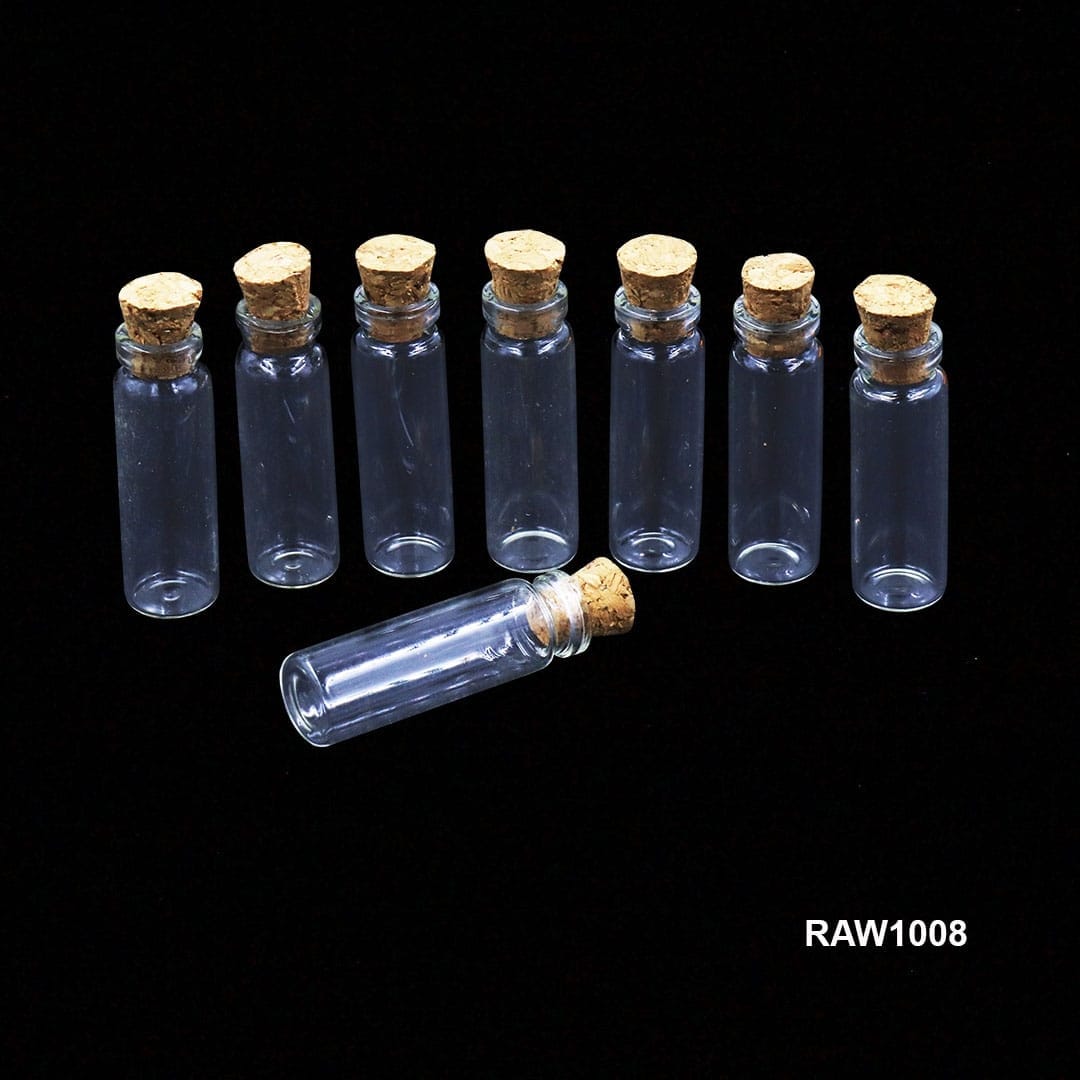 Ravrai Craft - Mumbai Branch bottle DIY Glass Message Bottle Set 8Pcs : Unleash Your Creativity and Spread Messages of Love