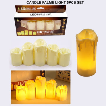 Candle Flame Light 5Pcs Set