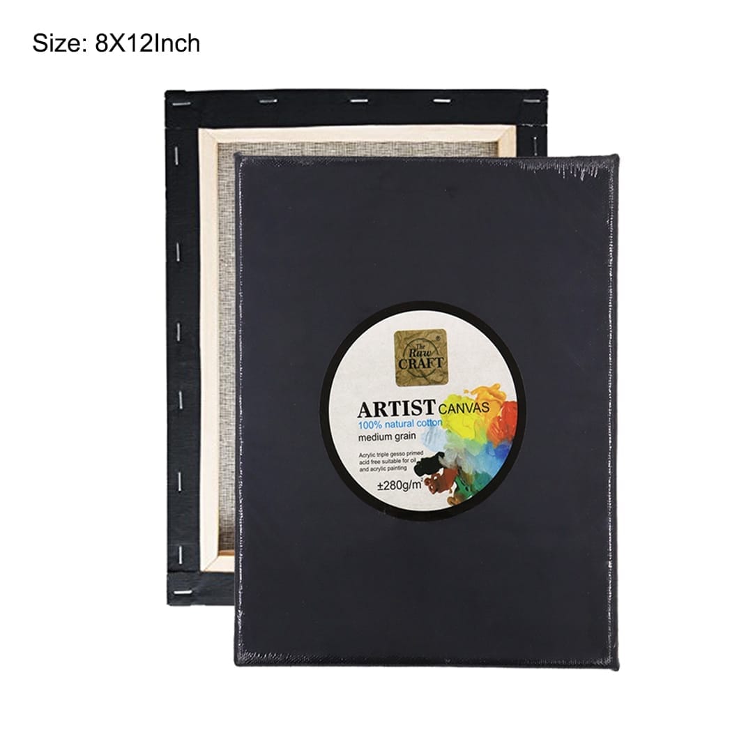 Ravrai Craft - Mumbai Branch Canvas, Sketch books and Everything! canvas frame black 8x12