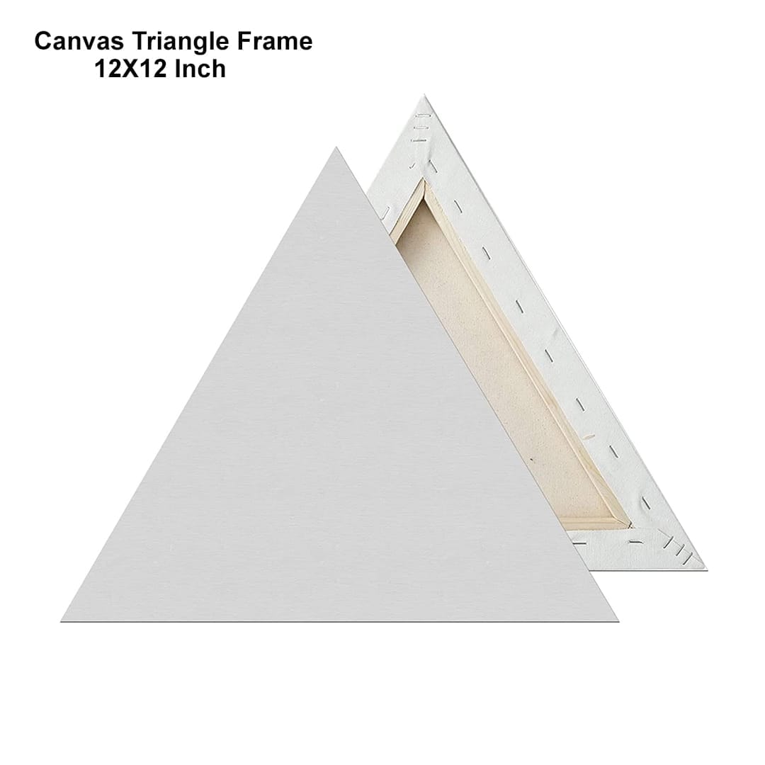Ravrai Craft - Mumbai Branch Canvas, Sketch books and Everything! Triangle Canvas Frame - 30 cm Sides