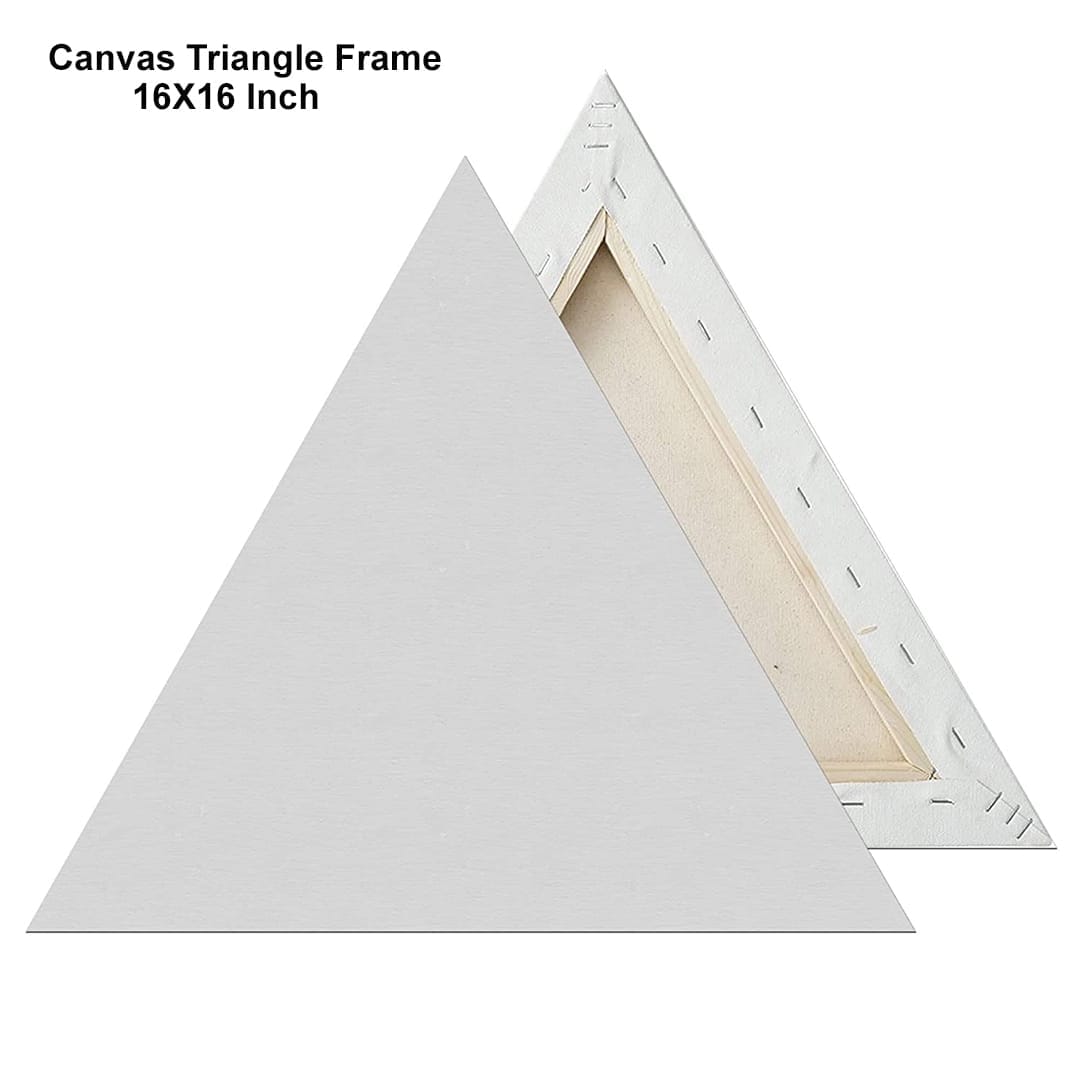 Ravrai Craft - Mumbai Branch Canvas, Sketch books and Everything! Triangle Canvas Frame - 40 cm Sides