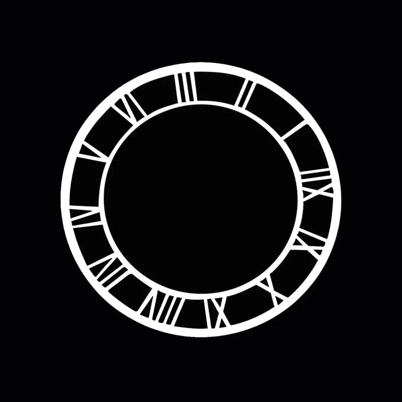 Ravrai Craft - Mumbai Branch clock accessories Acrylic Clock Cutout 4Inch White Roman