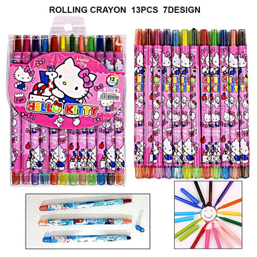 Rolling Crayon 13Pcs 7 Design