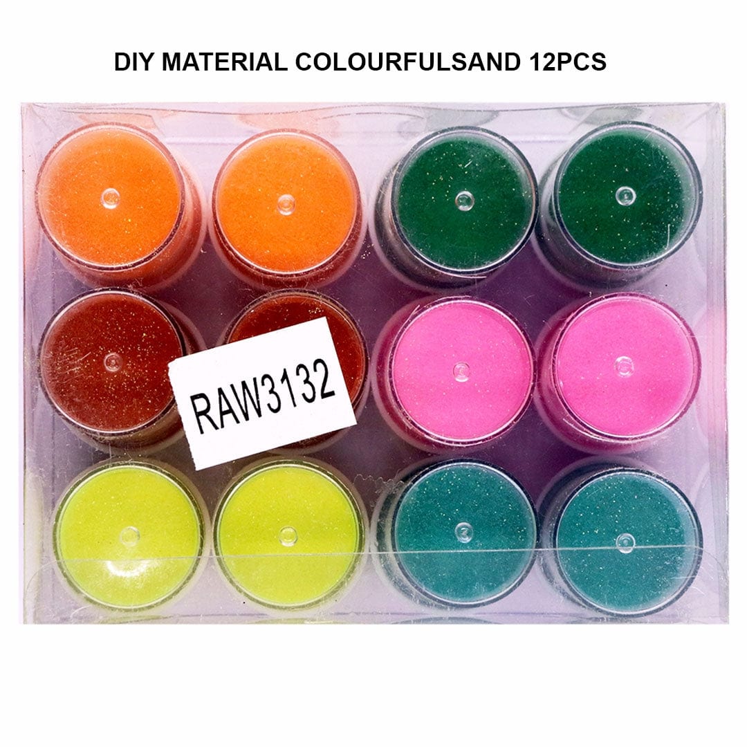 Ravrai Craft - Mumbai Branch Colourful Sand Colourful Sand | Diy Material |12Pcs