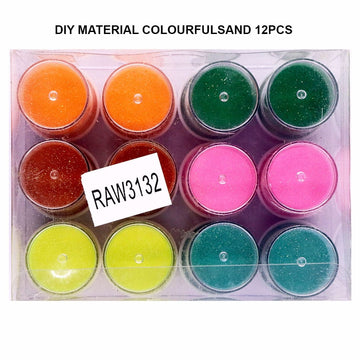 Ravrai Craft - Mumbai Branch Colourful Sand Colourful Sand | Diy Material |12Pcs