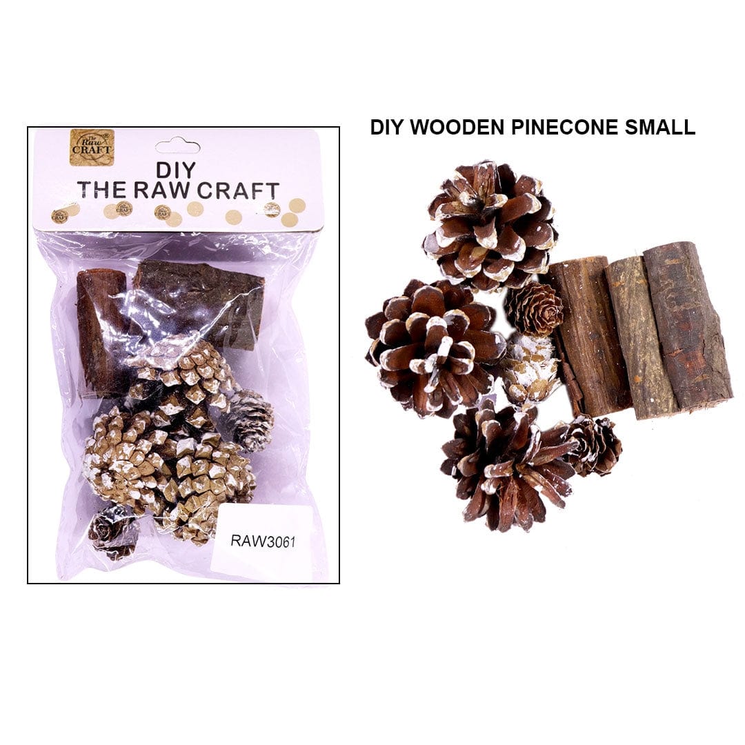 Ravrai Craft - Mumbai Branch Craft Accessories Diy wooden pinecone small