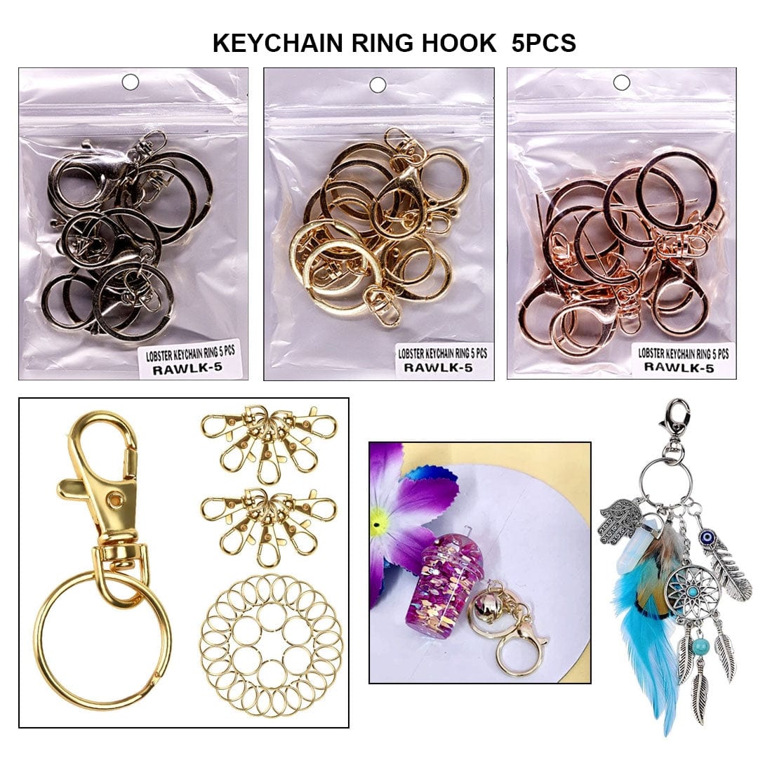 Ravrai Craft - Mumbai Branch Craft Accessories KRY CHAIN RING HOOK (set of 5)