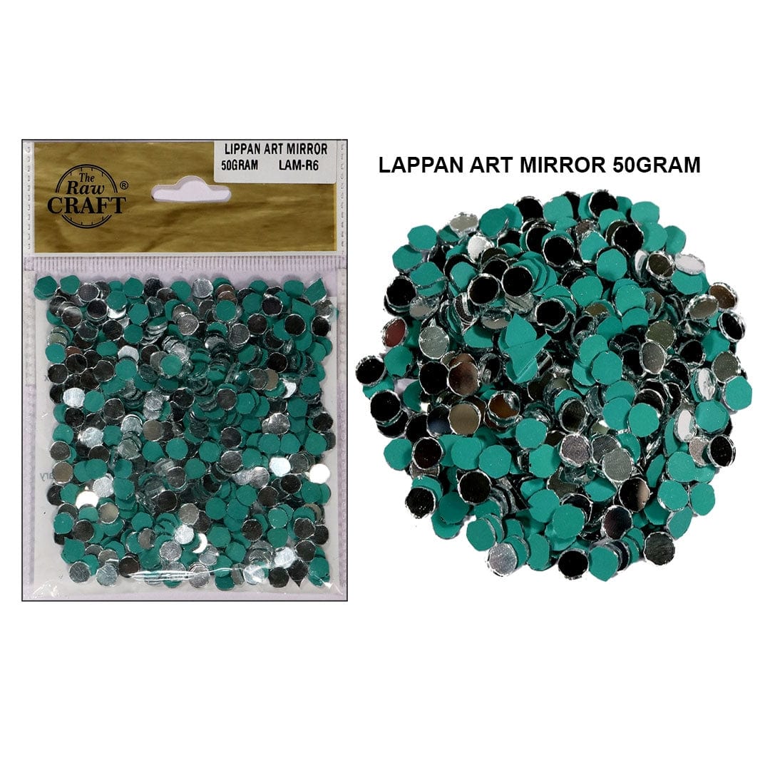 Ravrai Craft - Mumbai Branch Craft Accessories Lippan Art Mirror 50Gram