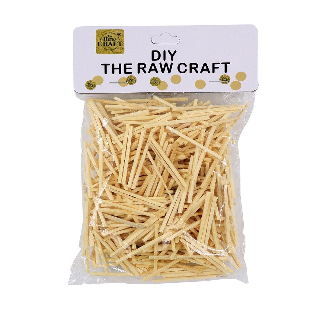 Ravrai Craft - Mumbai Branch CRAFT DIY MINI WOODEN STICKS (PLAIN)