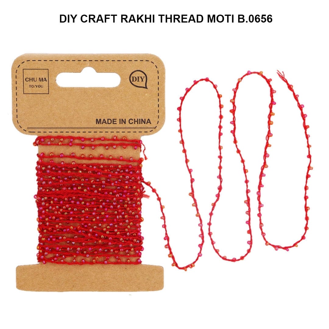 Ravrai Craft - Mumbai Branch Craft DIY MOTI THREAD (RED)