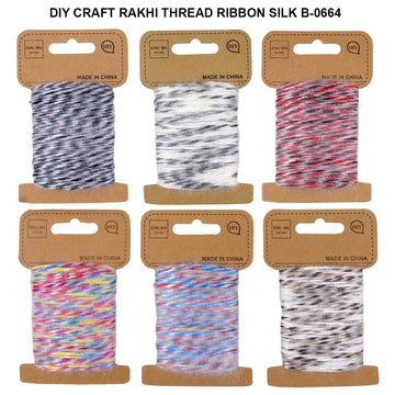 Diy Silk Thread (Multi Colour) (Pack of 36 units)
