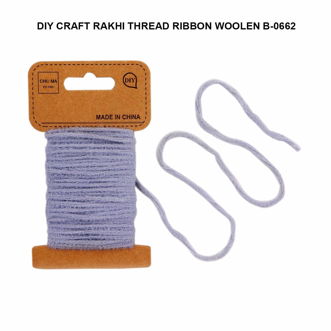 Ravrai Craft - Mumbai Branch Craft DIY WOLLEN RAKHI THREAD (GREY)