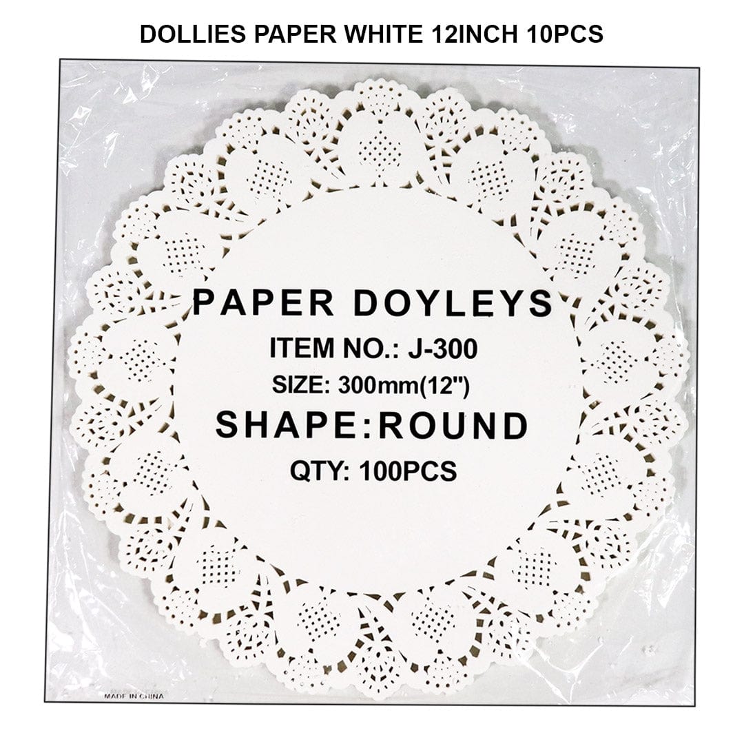 Ravrai Craft - Mumbai Branch Craft Doilies Paper White 12Inch 100Pcs