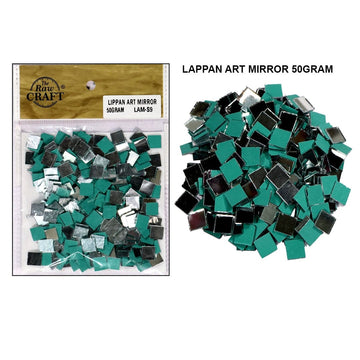 Ravrai Craft - Mumbai Branch Craft Lippan Art Mirror 50g (Square)