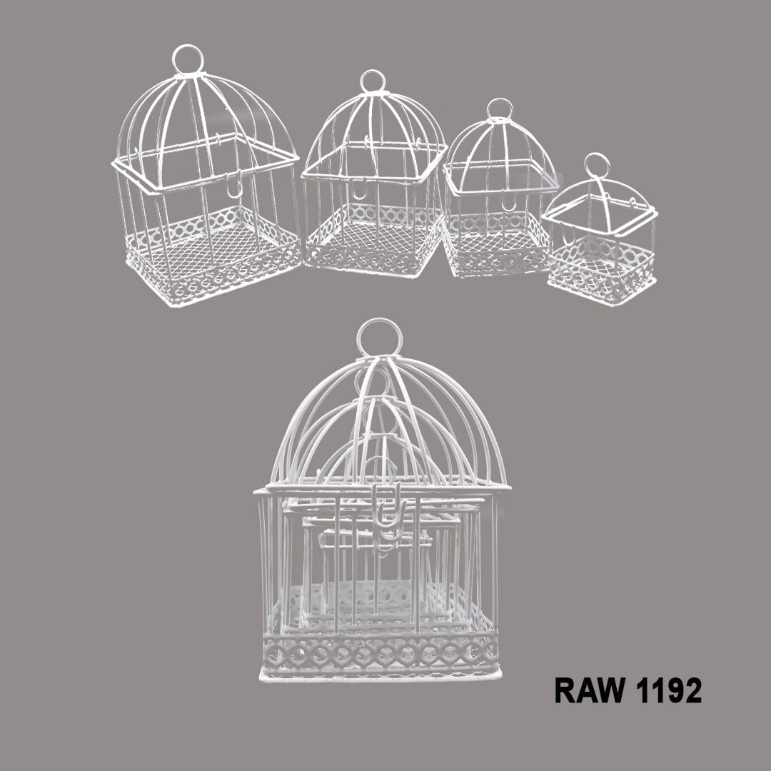 Ravrai Craft - Mumbai Branch Craft Metal Bird Cage Small Square