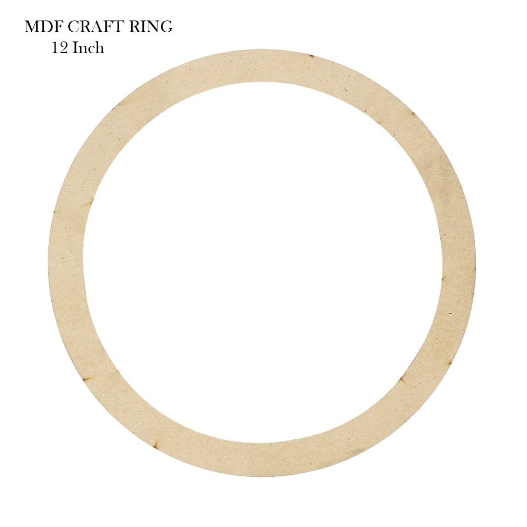 Ravrai Craft - Mumbai Branch CRAFT RING ROUND MDF CRAFT RING ROUND 12INCH X1INCH