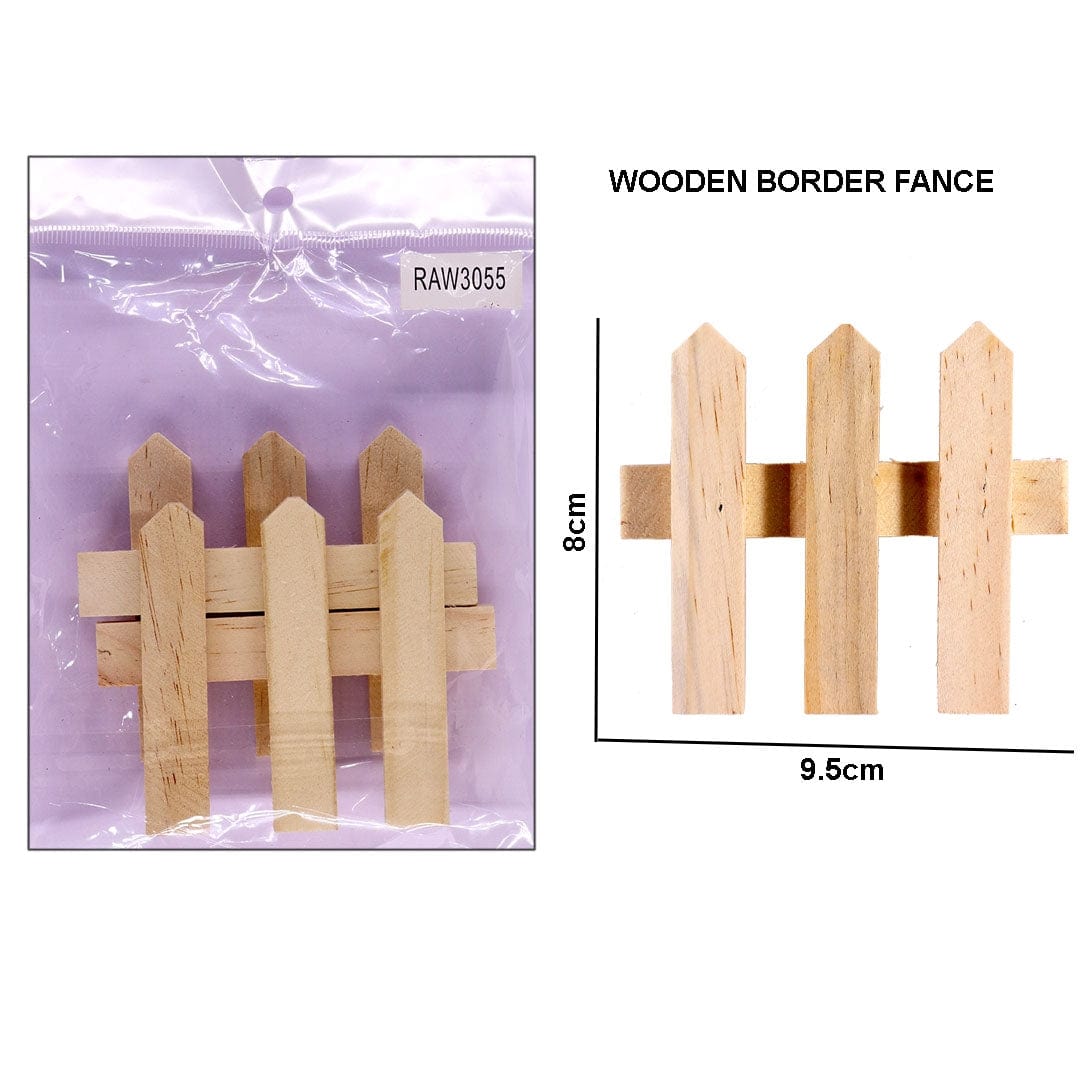 Ravrai Craft - Mumbai Branch Craft Wooden Border Fence | 8*9.5cm