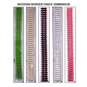Wooden Fence Border | 30mm*90cm