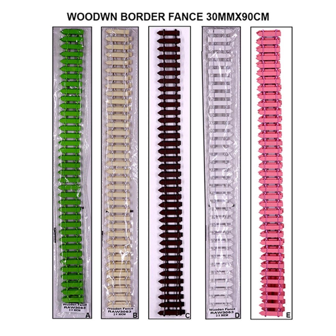 Ravrai Craft - Mumbai Branch Craft Wooden Fence Border | 30mm*90cm