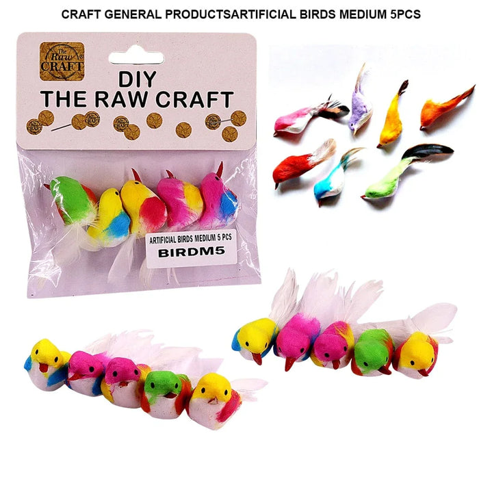 Artificial Birds |Medium| 5Pcs