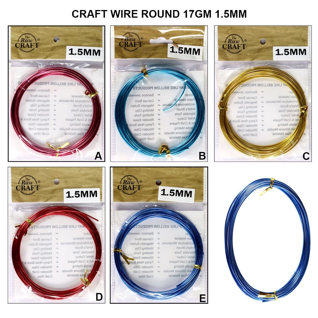 Ravrai Craft - Mumbai Branch Decoration Supplies Craft Wire 17Gm 1.5Mm