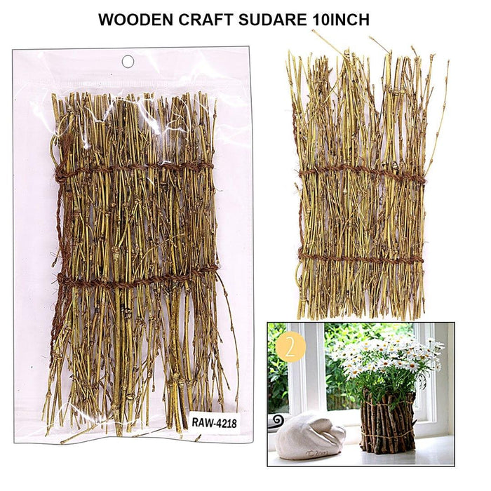 Natural Wooden Craft Sudare Sheet – 10 Inch ( 1 Pcs)