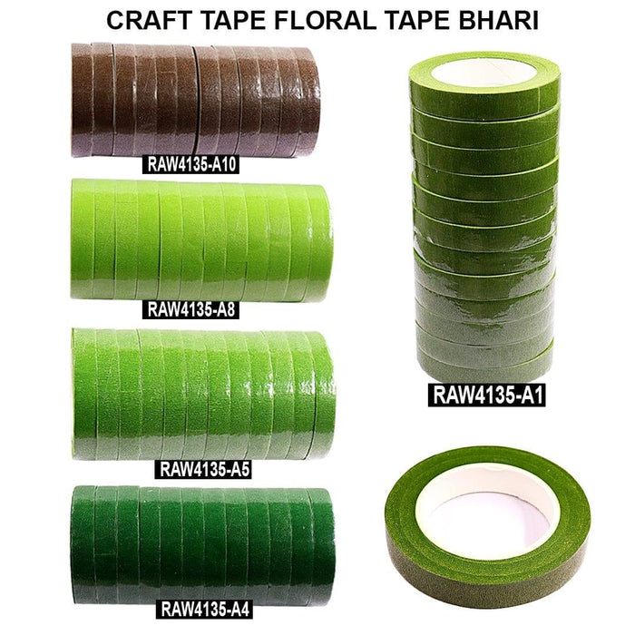 Floral Tape | contain 12 unit Tapes | Assorted Colour