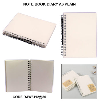 Ravrai Craft - Mumbai Branch diary A6 Plain Spiral Diary