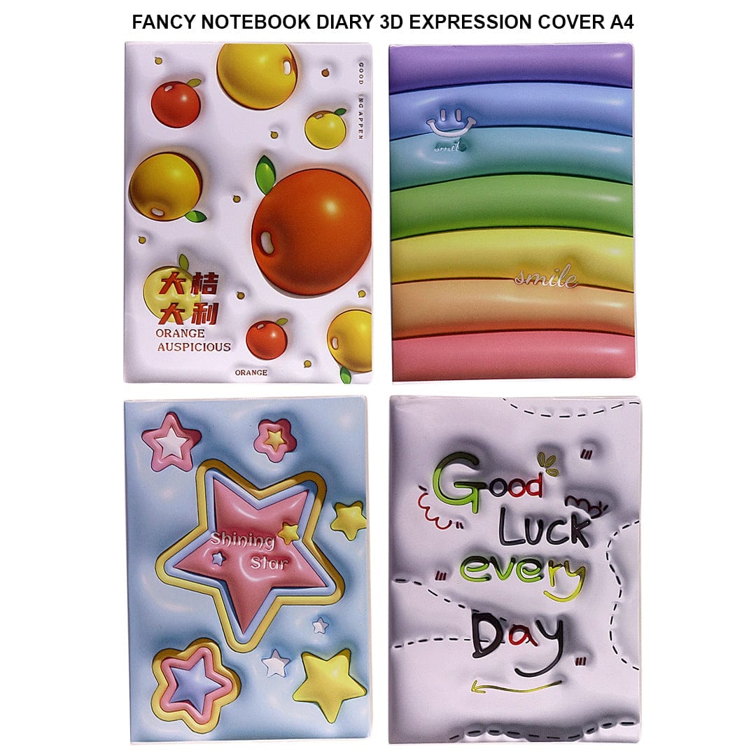 Ravrai Craft - Mumbai Branch diary NOTEBOOK DIARY 3D EXPRESSION COVER A4 3D-16K80 RAW4125