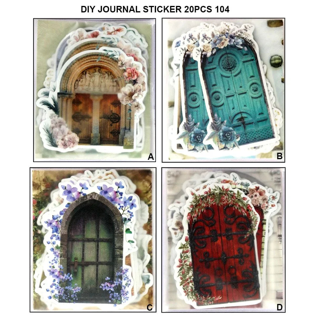Ravrai Craft - Mumbai Branch DIY Journal Stickers DIY JOURNAL STCKER 20PCS 104